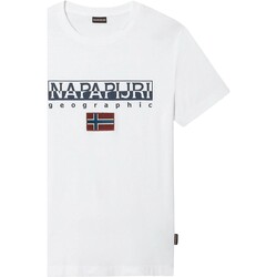 Textil Homem T-Shirt mangas curtas Napapijri 191644 Branco