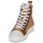 Sapatos Mulher Sapatilhas de cano-alto Betty London ETOILE Camel / Branco