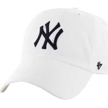 Acessórios Homem Boné '47 Brand New York Yankees MLB Clean Up Cap Logo Branco