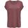 Textil Mulher T-shirts e Pólos Only 15106662 MONSTER-ROSE BROWN Vermelho