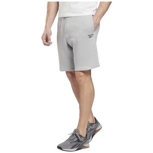 Textil Homem Calças curtas Kinetica reebok Sport RI Left Leg Logo SH Cinza