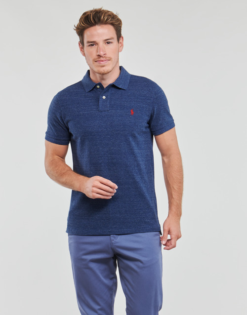 Polo Ralph Lauren POLO COUPE DROITE EN COTON BASIC MESH Azul