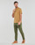 Textil tico Polos mangas curta Polo Slim verde con logo de Lacoste Polo Slim COUPE DROITE EN COTON BASIC MESH Camel