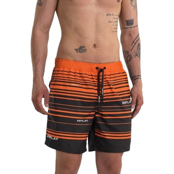 Textil Homem Shorts / Bermudas Replay LM110373652 Laranja