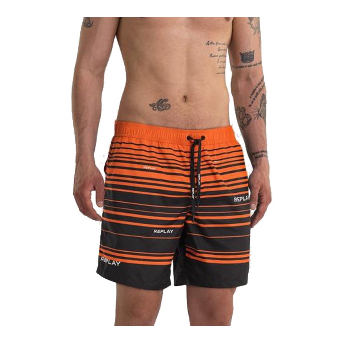 Textil Homem Shorts / Bermudas Replay LM110373652 Laranja