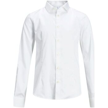 Textil Rapaz Camisas mangas comprida Pochetes / Bolsas pequenas 12151620 PARMA JR-WHITE Branco