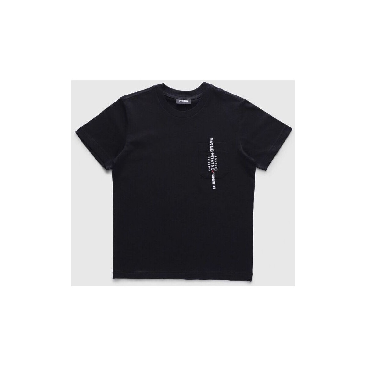 Textil Rapaz T-shirts e Pólos Diesel TJUSTPOCK 00J47X 00YI9-K900 BLACK Preto