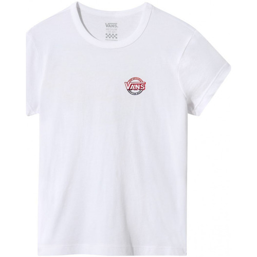 Textil Rapariga T-shirts e Pólos Vans Slip-On VN0A4ULA MICD UP-WHITE Branco