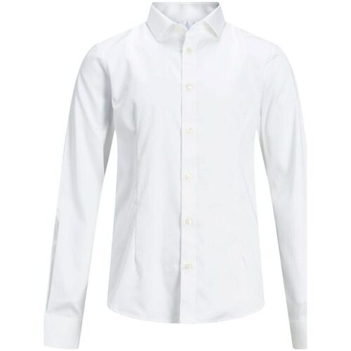 Textil Rapaz Camisas mangas comprida Jarras e vasos 12151620 PARMA JR-WHITE Branco