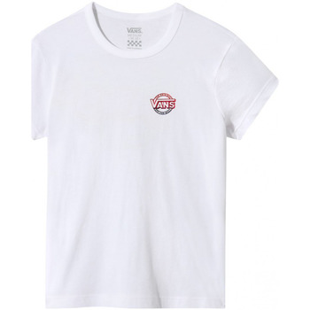 Textil Rapariga T-shirts e Pólos Vans VN0A4ULA MICD UP-WHITE Branco