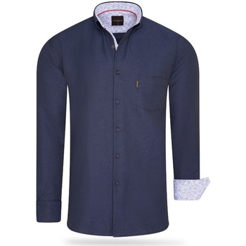 Textil Homem Camisas mangas comprida Cappuccino Italia Regular Fit Overhemd Navy Azul