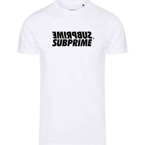 Textil Homem T-Shirt mangas curtas Subprime Candeeiros de Pé Branco