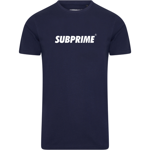 Textil Homem T-Shirt mangas curtas Subprime Shirt Chest Logo Navy Azul