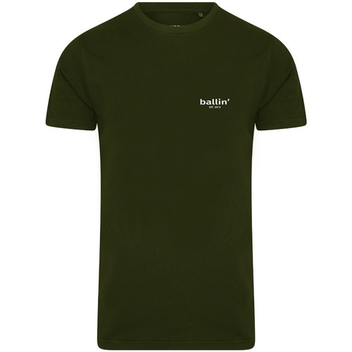 Textil Homem T-Shirt mangas curtas adidas Originals Sort sweatshirt med rund hals Small Logo Shirt Verde
