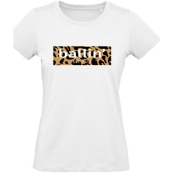 Textil Mulher T-Shirt mangas curtas Ballin Est. 2013 Panter Block puffa Shirt Branco