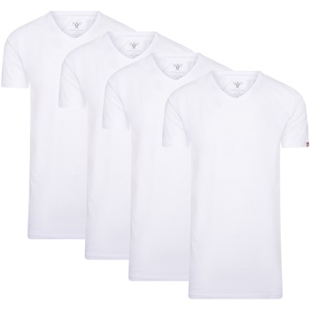 Textil Homem T-Shirt mangas curtas Cappuccino Italia 4-Pack T-shirts Branco