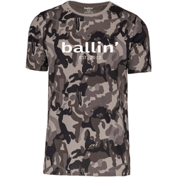 Textil Homem T-Shirt mangas curtas Ballin Est. 2013 Grijs Camouflage sweater Shirt Cinza