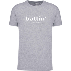 Textil Homem T-Shirt mangas curtas Ballin Est. 2013 Regular Fit puffa Shirt Cinza