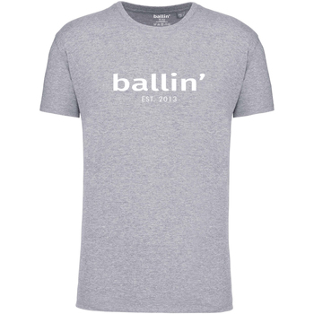Textil Homem T-Shirt mangas curtas Ballin Est. 2013 Regular Fit Shirt Cinza