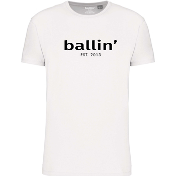 Textil Homem T-Shirt mangas curtas Ballin Est. 2013 Regular Fit Shirt Branco
