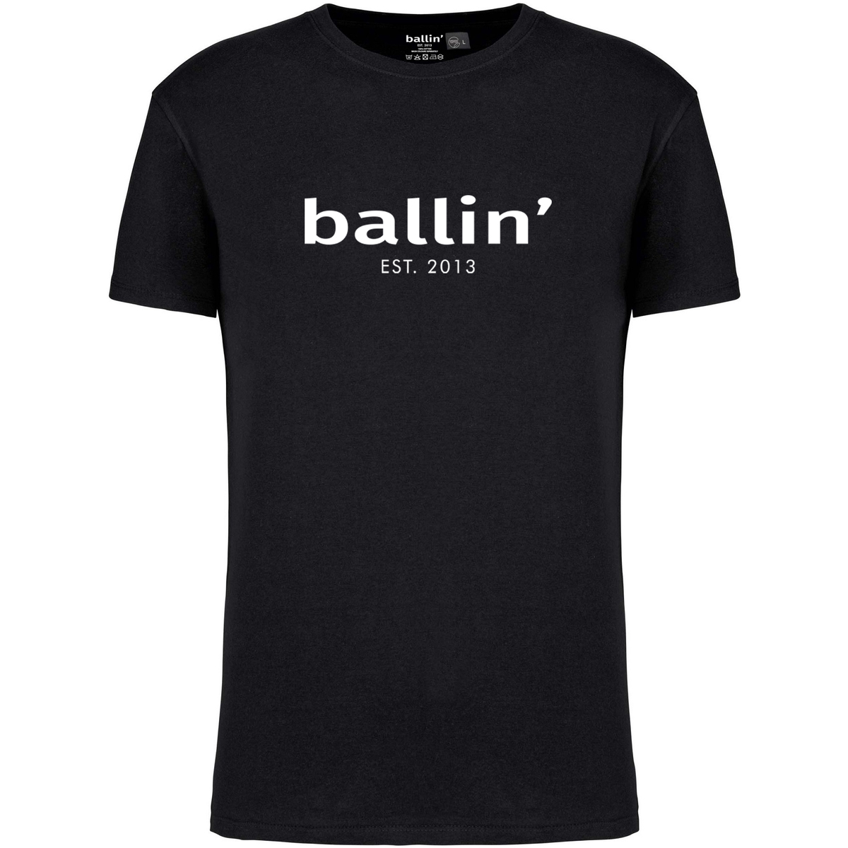 Textil Homem T-Shirt mangas curtas Ballin Est. 2013 Regular Fit Don Shirt Preto