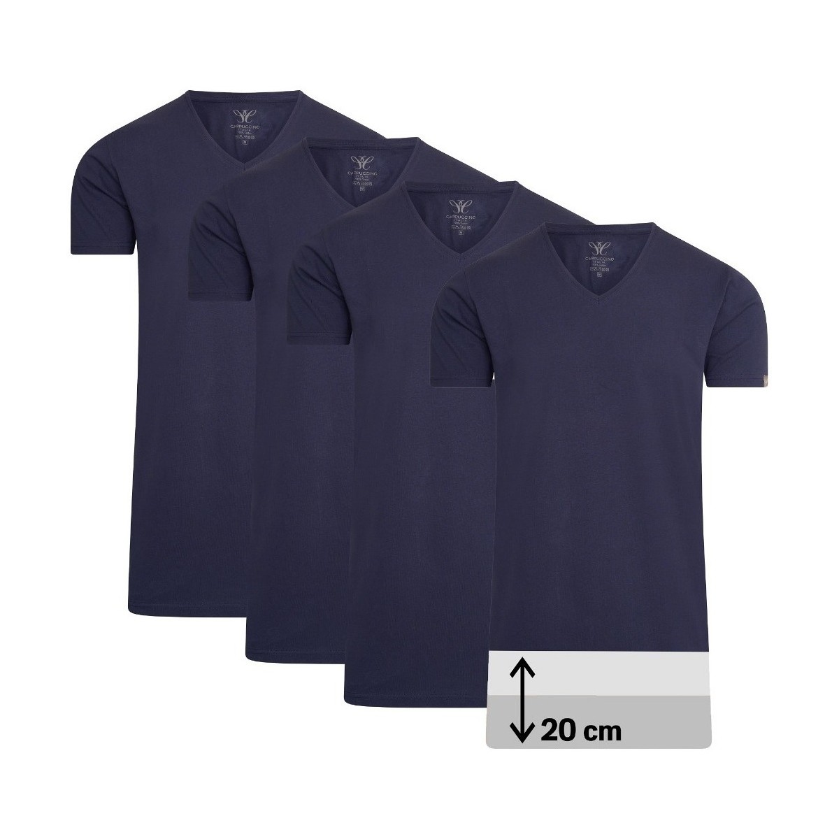 Textil Homem T-Shirt mangas curtas Cappuccino Italia 4-Pack T-shirts Azul