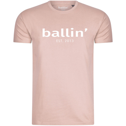 Textil Homem T-Shirt mangas curtas Ballin Est. 2013 Regular Fit Shirt Rosa