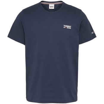 Textil Homem T-Shirt mangas curtas Tommy Jeans Logo Shirt Azul