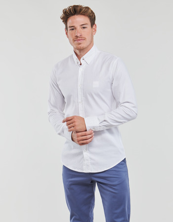 Textil Homem Camisas mangas comprida BOSS Mabsoot_2 Branco