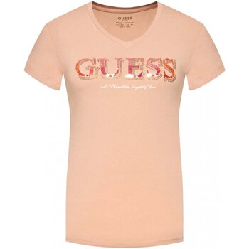 Textil Mulher T-shirts e Pólos Guess W2GI05 J1300 Rosa