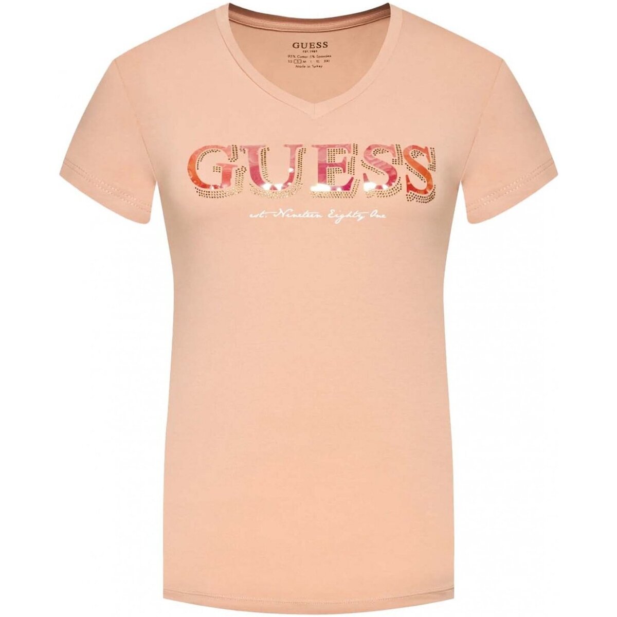 Textil Mulher T-shirts e Pólos Guess W2GI05 J1300 Rosa