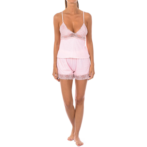 Textil Mulher Pijamas / Camisas de dormir Kisses&Love 1203-POWDER Rosa