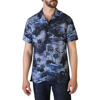 Textil Homem Camisas mangas comprida Tommy Hilfiger - mw0mw17567 Azul