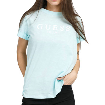 Textil Mulher T-shirts e Pólos BLA Guess  Azul