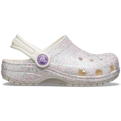 Sapatos Criança Sandálias Pikkulasten Crocs Sandálias Criança Classic Glitter - Oyster Rosa