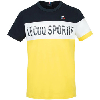 Textil Homem Tusty logo-print cotton T-shirt Le Coq Sportif Saison 2 Tee Azul