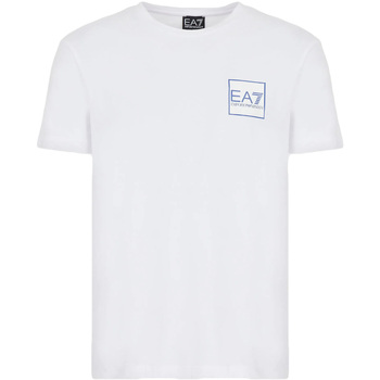 Textil Homem T-shirts e Pólos Ea7 Emporio Armani 3LPT52 PJ03Z Branco