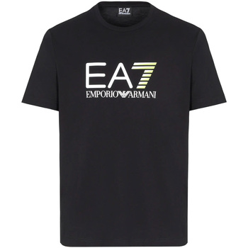 Textil Homem T-shirts e Pólos Ea7 Emporio Armani 3LPT58 PJ7CZ Preto