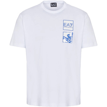 Textil Homem T-shirts e Pólos Ea7 Emporio Armani 3LPT51 PJ02Z Branco
