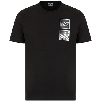 Textil Homem T-shirts e Pólos Ea7 Emporio Armani 3LPT51 PJ02Z Preto