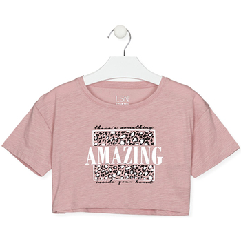 Textil Criança T-shirts e Pólos Losan 21G-1200AL Rosa
