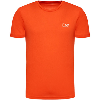 Textil Homem T-shirts e Pólos Ea7 Emporio Armani 8NPT51 PJM9Z Laranja