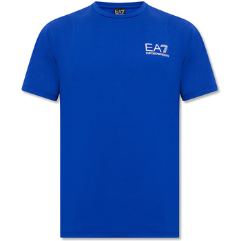 Textil Homem T-shirts e Pólos Ea7 Emporio Armani 3LPT03 PJEEZ Azul