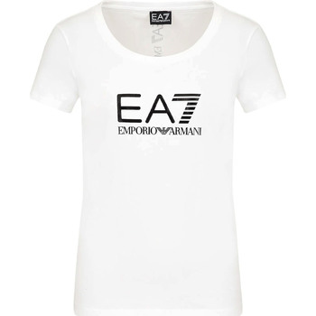 Textil Mulher T-shirts e Pólos Ea7 Emporio Armani 8NTT63 TJ12Z Branco