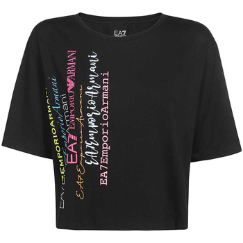 Textil Mulher T-shirts e Pólos Ea7 Emporio Armani 3LTT39 TJFJZ Preto