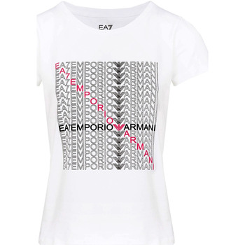 Textil Mulher T-shirts e Pólos Ea7 Emporio Armani 3LTT22 TJFKZ Branco