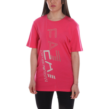 Textil Mulher T-shirts e Pólos Ea7 Emporio Armani 3LTT20 TJBEZ Rosa