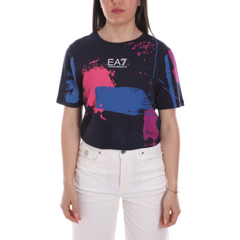 Textil Mulher T-shirts e Pólos Ea7 Emporio Armani 3LTT24 TJDZZ Azul