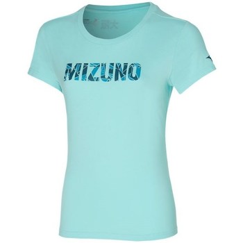 Textil Mulher T-Shirt mangas curtas Mizuno Athletic Tee Azul
