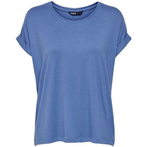 Textil Mulher T-shirts e Pólos Only 15106662 MONSTER-BLUE YONDER Azul